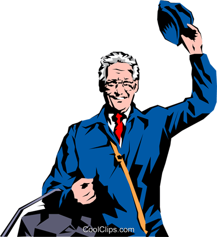 Mailman Royalty Free Vector Clip Art Illustration - Mailman Royalty Free Vector Clip Art Illustration (438x480)