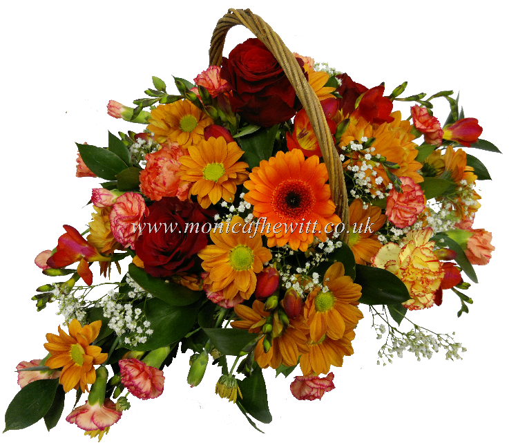 Autumn Beloved Basket - Bouquet (744x655)