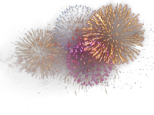 Drawn Fireworks Tumblr Transparent - 4th Of July Png Transparent (500x374)
