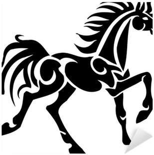 Horse In Tribal Style - Vector Graphics (400x400)
