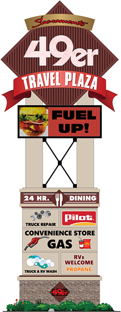Click Here For Our Facility Guide - Sacramento 49er Truck Stop (256x636)