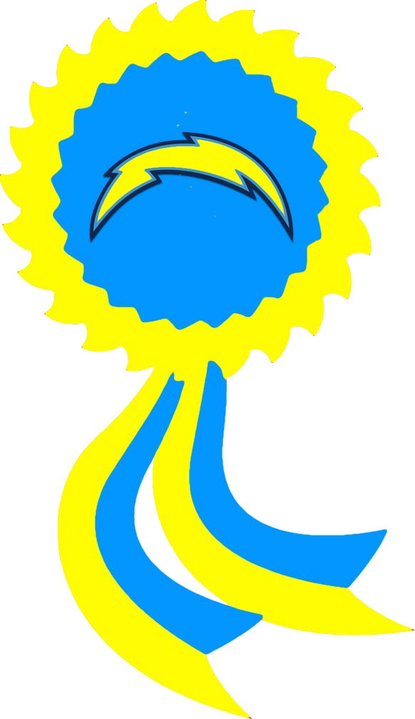 San Diego Chargers Ribbon By Britannialoyalist On Deviantart - Los Angeles Chargers Iphone 7 Case - Los Angeles Chargers (582x1008)