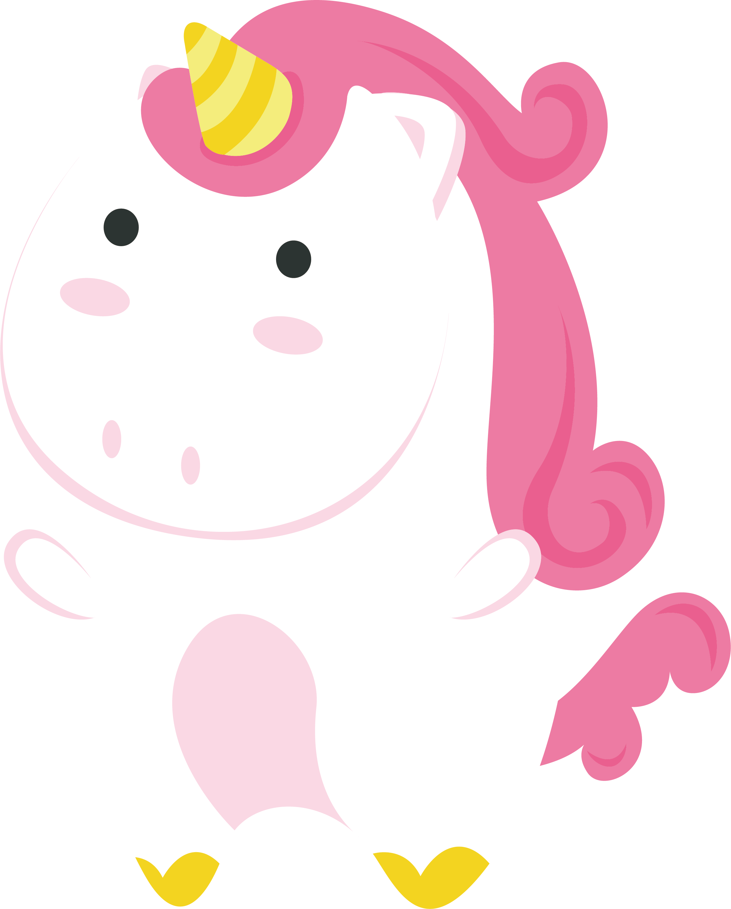 Unicorn Clip Art - Cartoon (2497x3102)