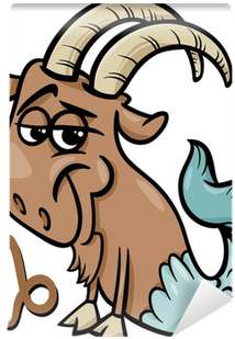 Capricorn Or The Sea Goat Zodiac Sign Wall Mural • - Sea Goats (400x400)