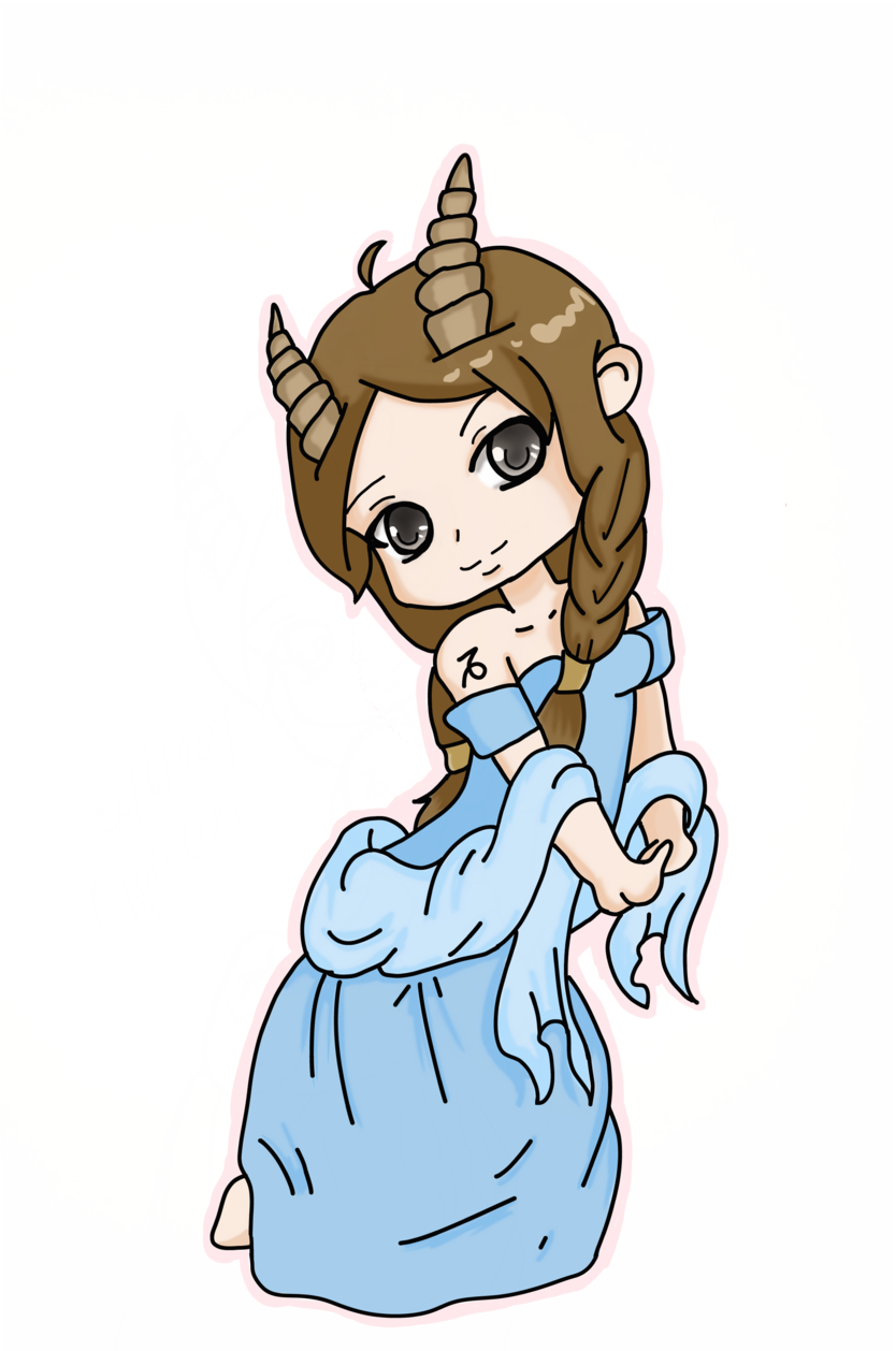 Capricorn Color - Cartoon (854x1279)