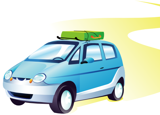 Travel Car 555px - Cartoon Travel Car (999x1413)