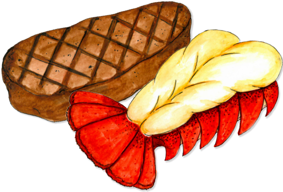 Homestead Springs Trout Farm Rh Marketdistrict Com - Surf And Turf Clipart (566x392)