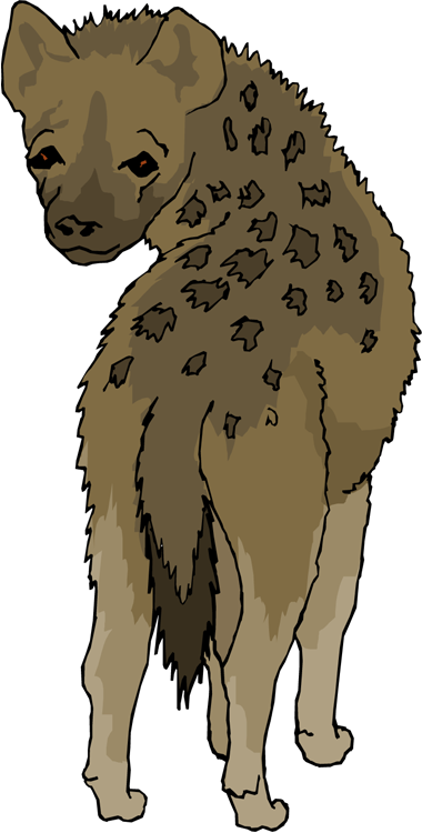 Free Hyena Clipart - Clip Art (380x750)