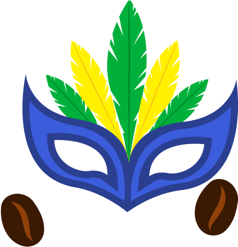 Carnival Mask Clip Art - Mascara De Carnaval Azul E Amarelo (725x558)