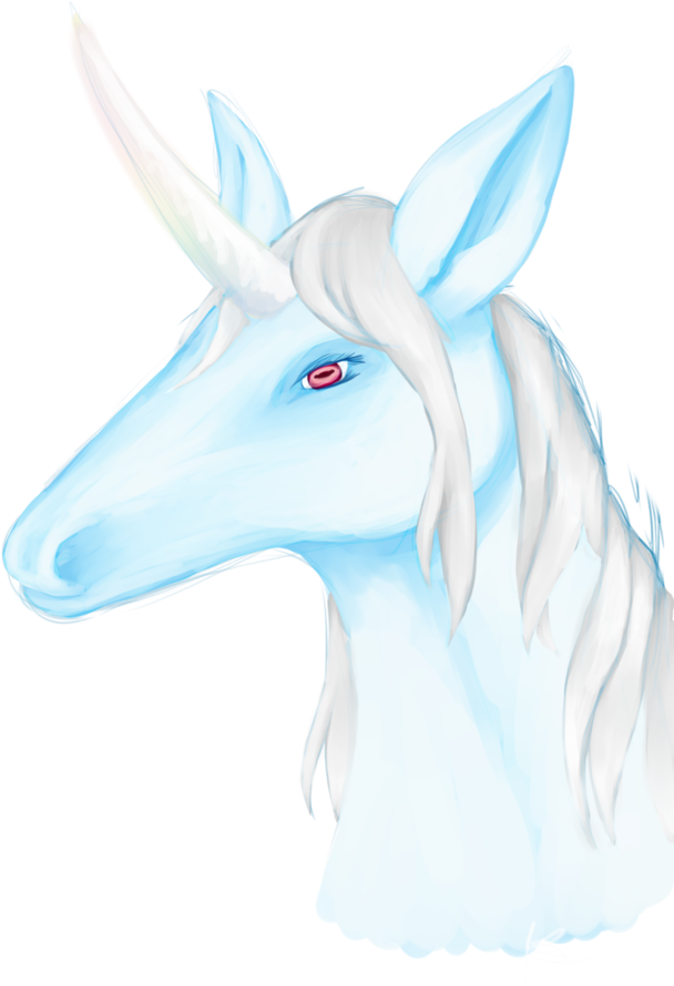 Unicorn Bust Hr By Rhioncrescilia - Dragon (752x1063)
