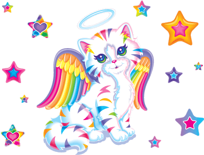 Unicorn Clipart Lisa Frank - Lisa Frank Angel Kitty (433x340)