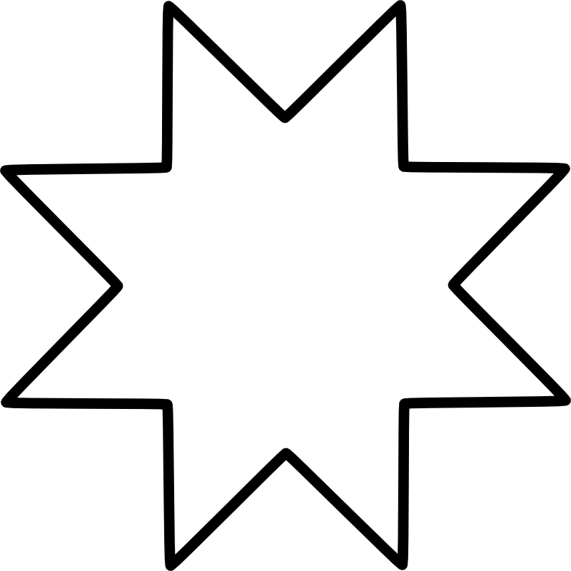 Chrismon Star8 Large An Eight Pointed Star Represents - Šesticípá Hvězda (800x800)
