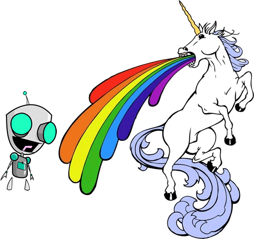 Free Unicorn Barfing Rainbows - Unicorn Gay Pride Symbol (510x480)