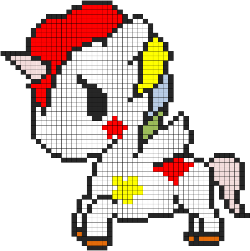 Tokidoki Unicorn Pattern By Indidolph - Unicórnio Tokidoki Kawaii (911x876)