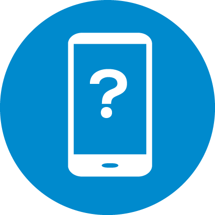 Cell Phone With A Question Mark On The Screen To Illustrate - Suite Room Icon (428x428)