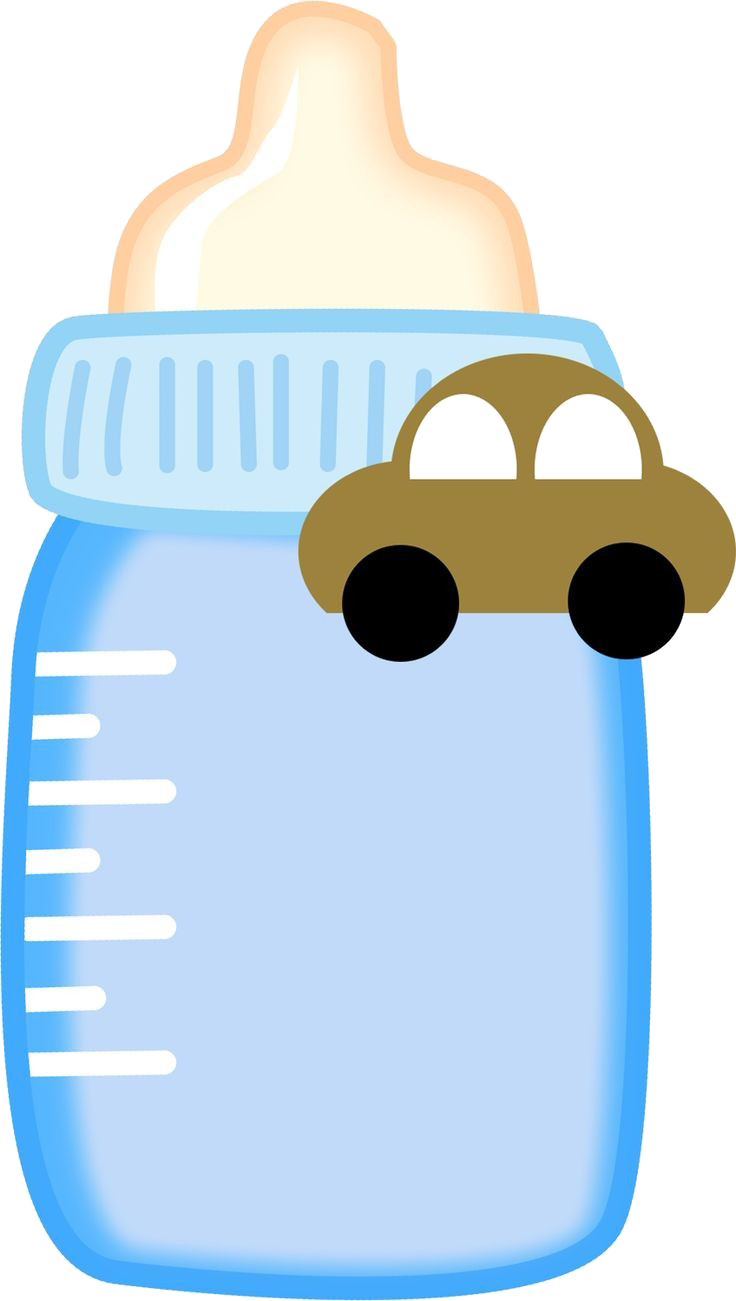 Infant Boy Clip Art - Baby Bottle Png (736x1301)