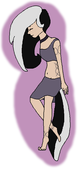 Skunk Girl Closed By Sillyadopts1020 - Cartoon (323x702)