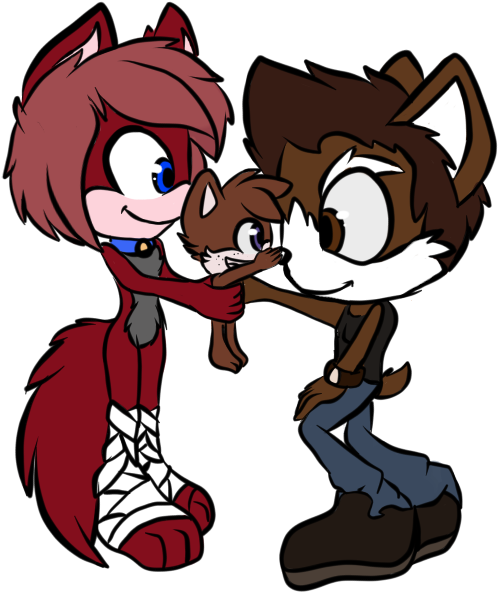 Happy Wittle Family By Night Time Artist - Cartoon (557x644)