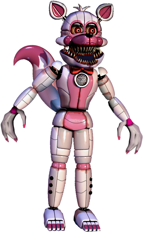 Nighttime Foxy By Kero1395 - Broken Funtime Foxy (600x800)
