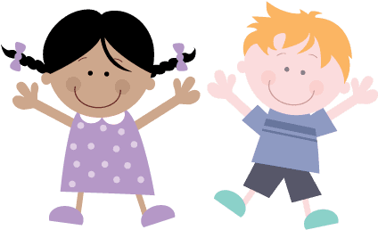Boy And Girl Smiling - Child (457x277)