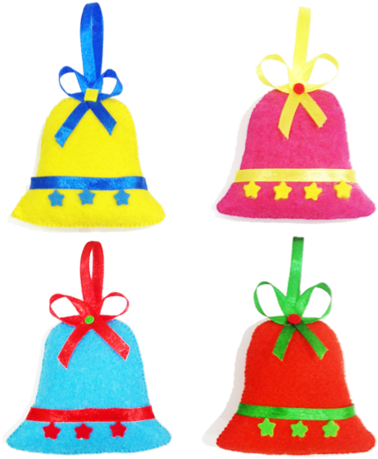 Christmas Bell Felt Ornaments - Christmas Day (480x478)