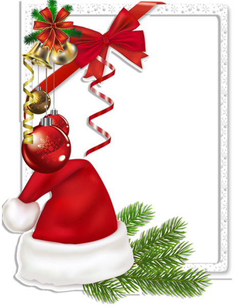 0, - Christmas Photo Frame With Santa (611x800)