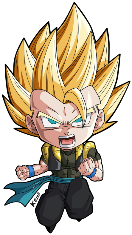 Dragon Ball Clipart Chibi - Gogeta Dragon Ball Heroes (600x800)