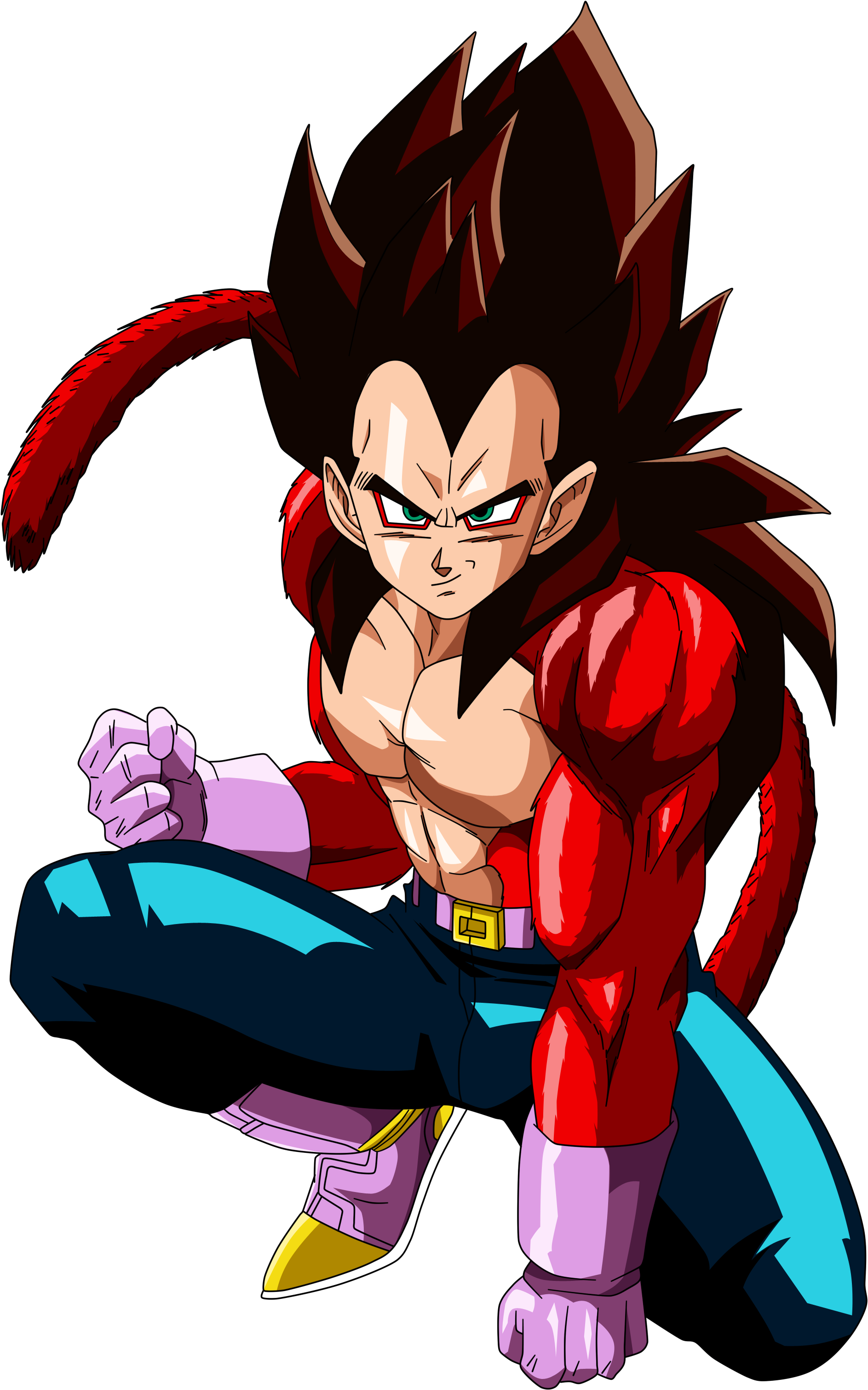 Goku Clipart Ssj4 - Dragon Ball Z Vegeta Ssj4 (2347x3300)