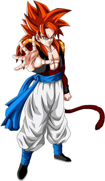 Goku Clipart Ssj4 - Super Saiyan 4 Gogeta (500x738)
