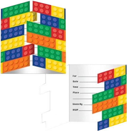 Block Party Invitations - Block Party Supplies Invitations (8 Pack) (460x480)