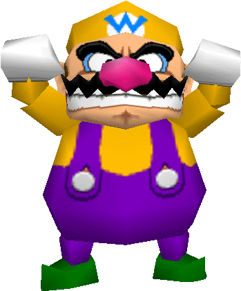Wario In Opening Of Mario Party By Merry255 - Transparent Wario Laugh Gif (428x421)