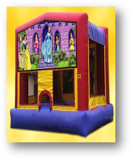 Girl's Party Packages - Bounce House (437x525)