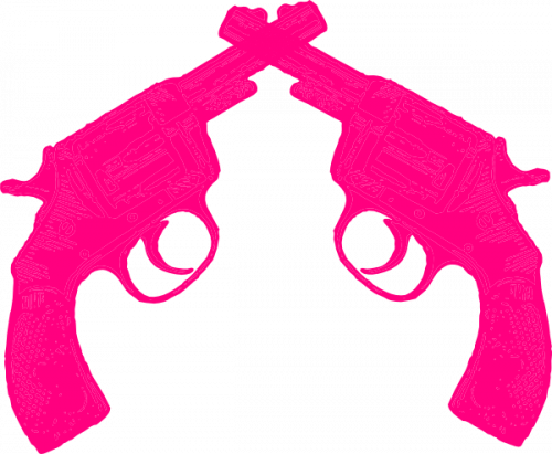 Firearms And Ammunition Will Be Provided, Or You May - Pink Gun Clipart (500x411)