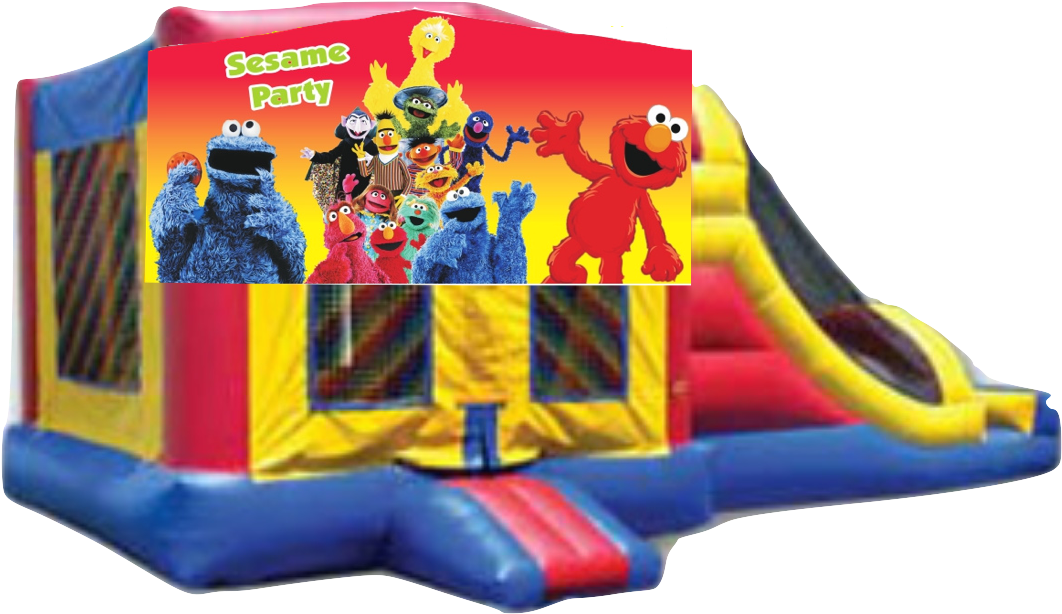 Combo Big Side Sesame Party - Rio 2 Bounce House (1080x1920)