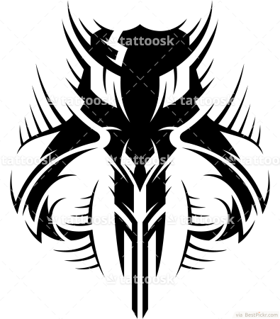 Star Wars Mandalorian Skull ❥❥❥ Http - Mandalorian Symbol Transparent (395x450)