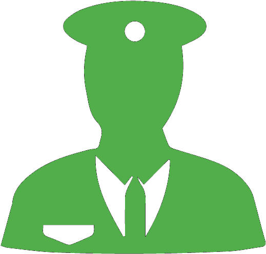 Security Services - Security Guard Icon Blue (526x496)