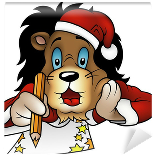 Colored Cartoon Illustration Wall Mural • Pixers® • - Christmas Day (400x400)