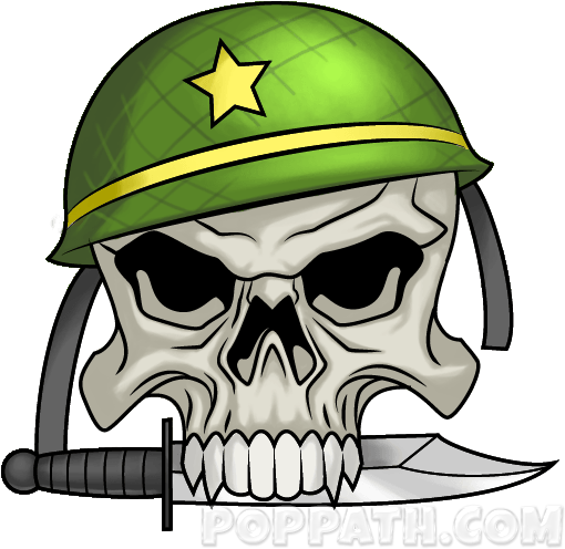 Play Slideshow - Military Skull Transplarent (535x535)