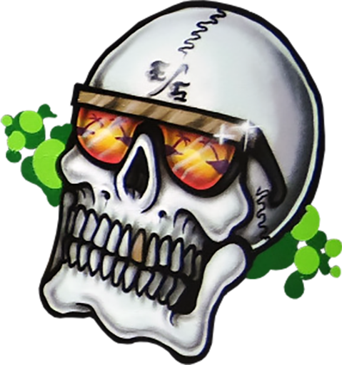 Vacation Skull - Graffitis Para Counter Strike Source (479x512)
