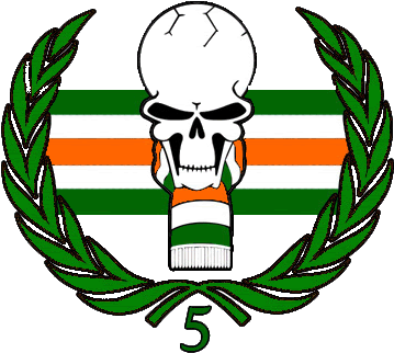Green Bridage Skull, Scarf And Crest - Celtic Green Brigade Logo (400x400)