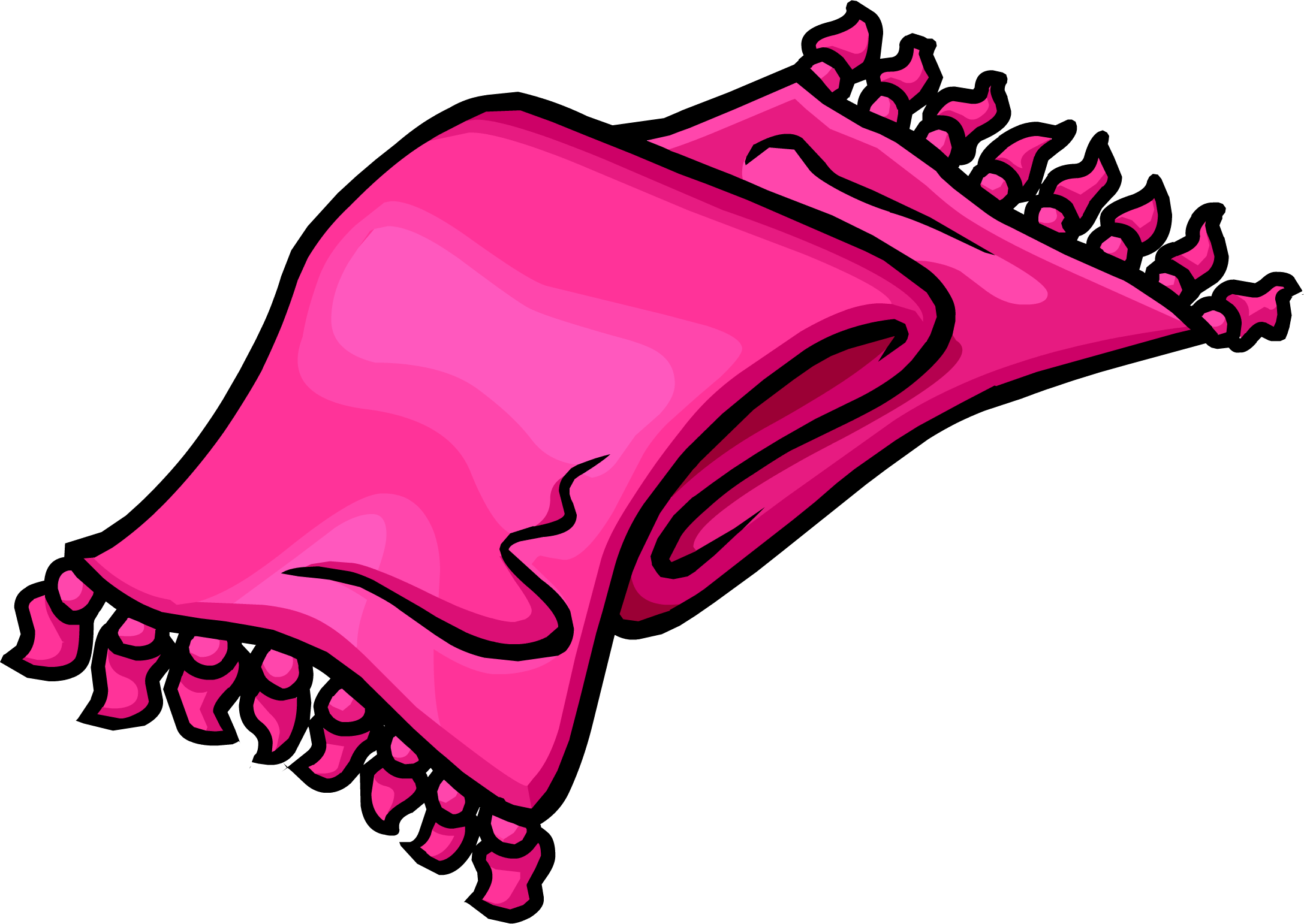 Pink Designer Scarf - Club Penguin Designer Scarf (2175x1542)