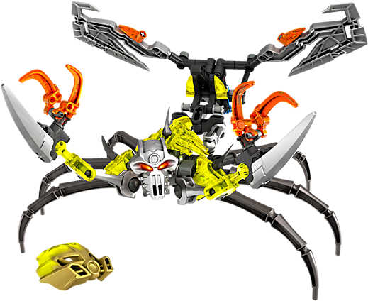 Seek The Lost Masks Of Power With Skull Scorpio - Lego Bionicle 70794 - Skull Scorpio (600x450)