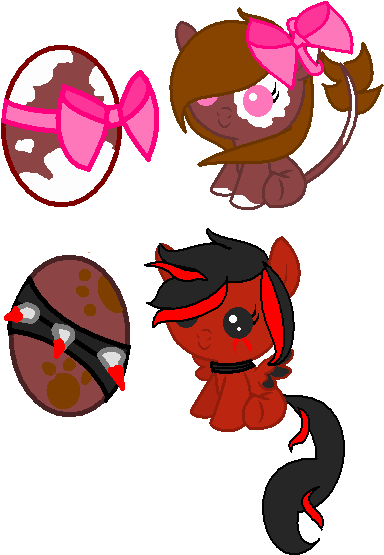 Cow Pony And Pet Pony Hatch By Unicornsinwater - Cartoon (414x574)