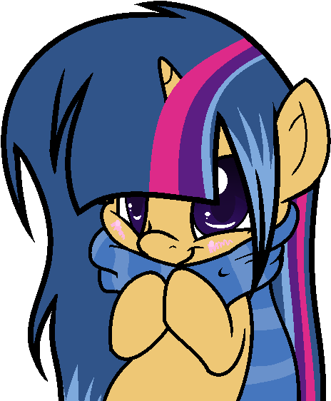 Mlp I'm Cute In This Scarf By Silver Shield Sparkl - Silver (506x594)