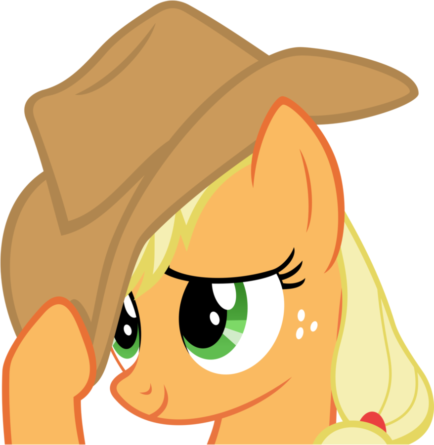Flattered Applejack By Baumkuchenpony - My Little Pony Applejack Avatar (877x910)