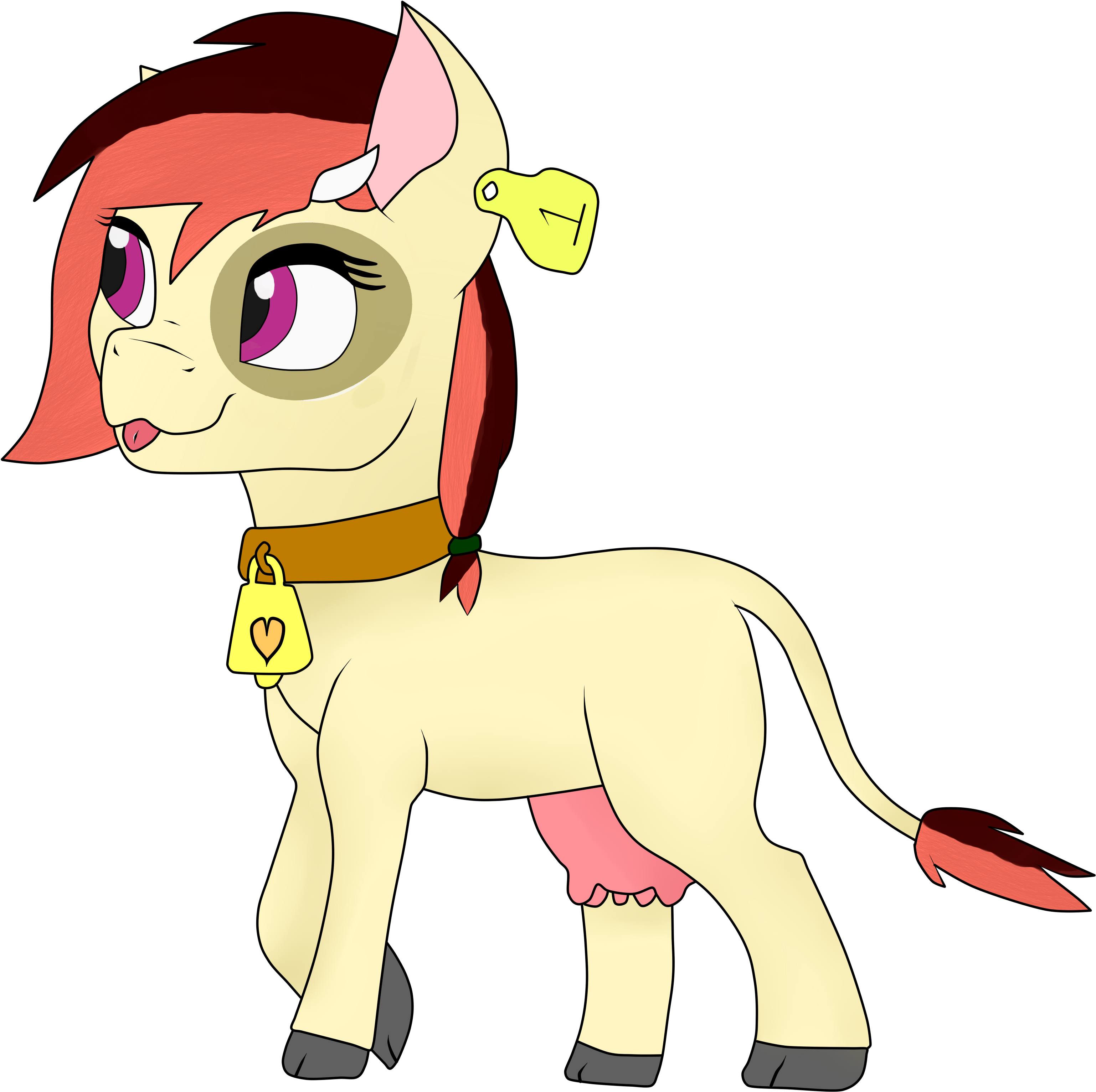 Discbreaker100 3 1 Cow Pony By Discbreaker100 - Cartoon (3139x3074)