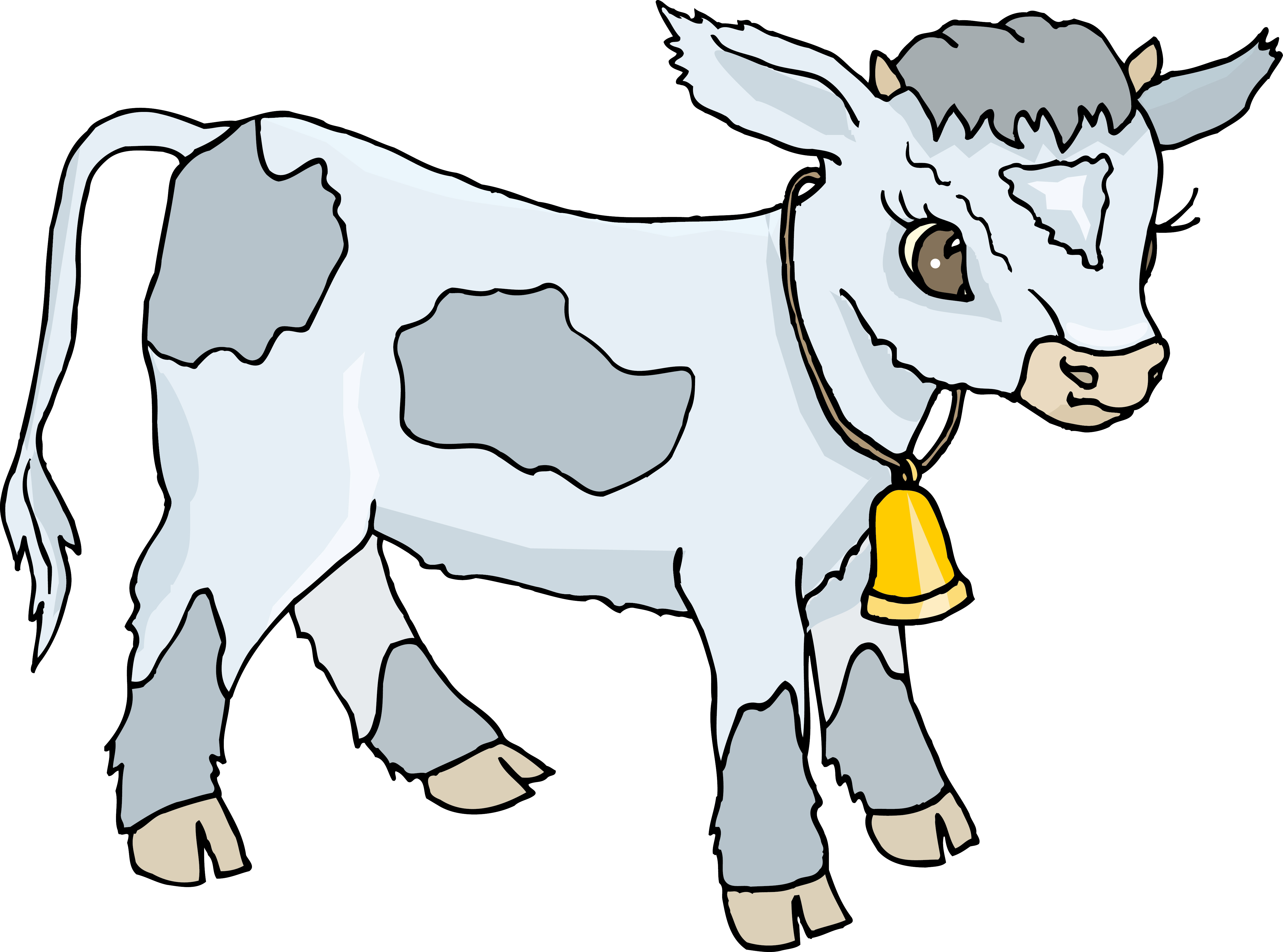 Cattle Calf Infant Milk Clip Art - Baby Cow Coloring Pages (5021x3725)