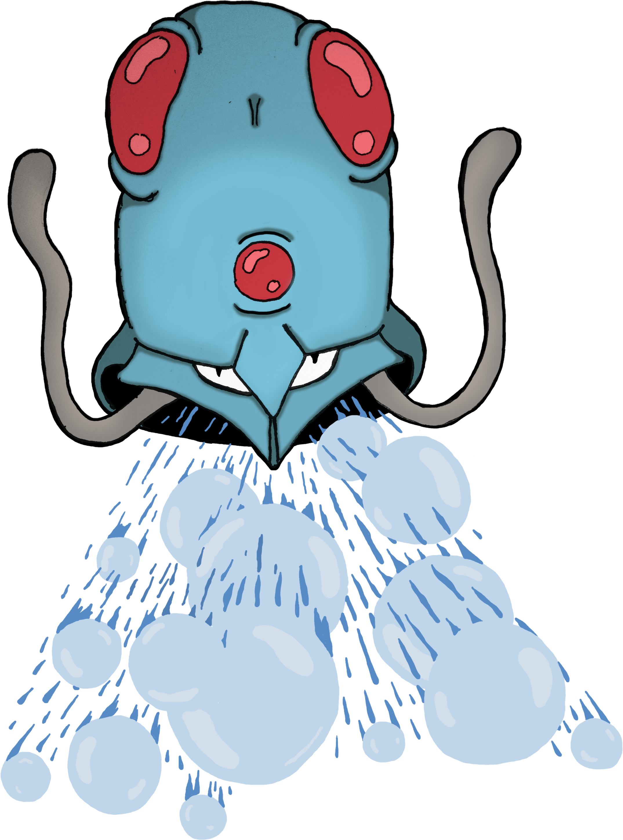Tentacool Used Bubble Beam By Williamjpierce - Tentacool (2448x2994)