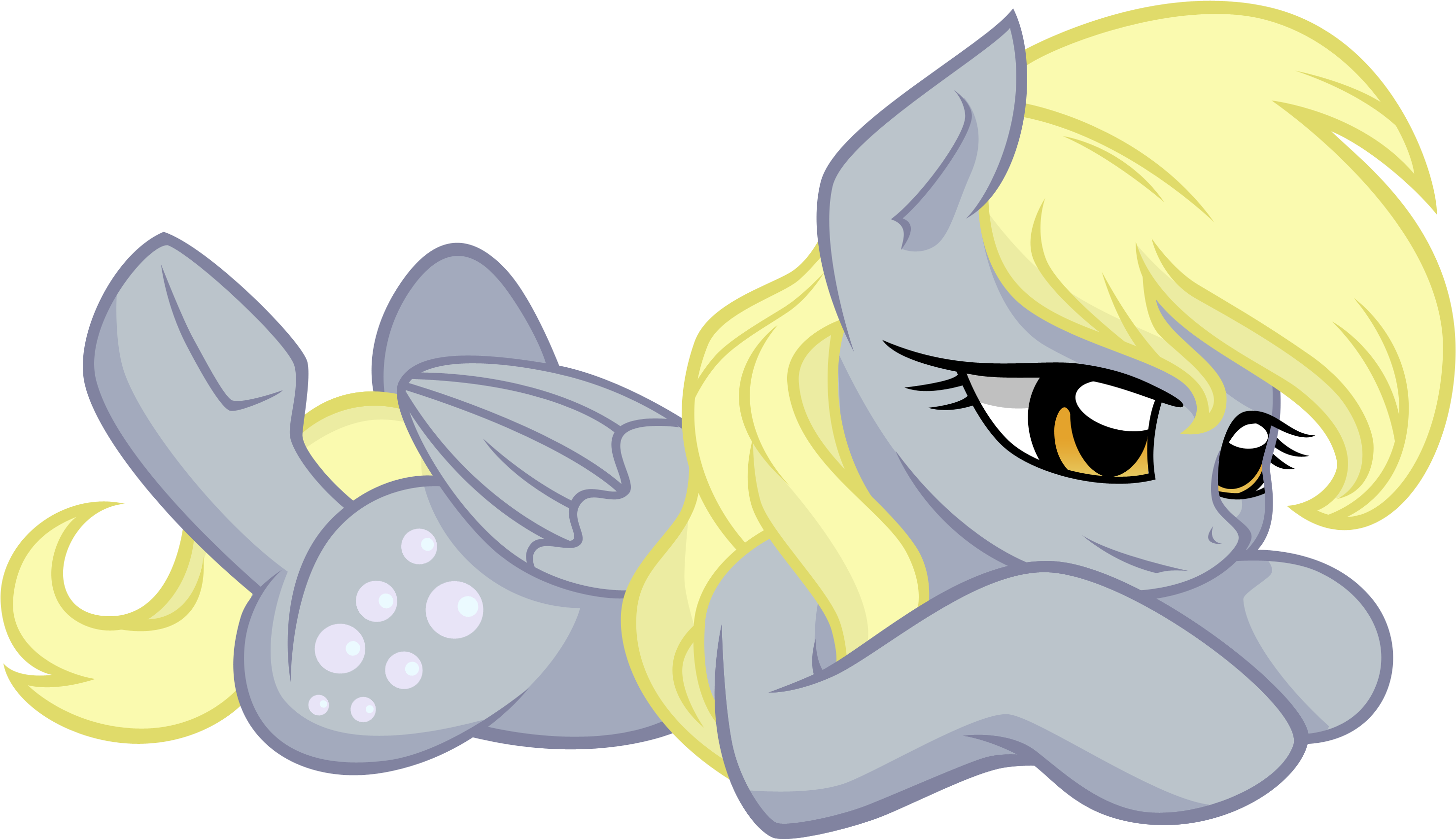 Derpy Lying By Scourge707-d6cx8km - Cartoon (3000x1738)