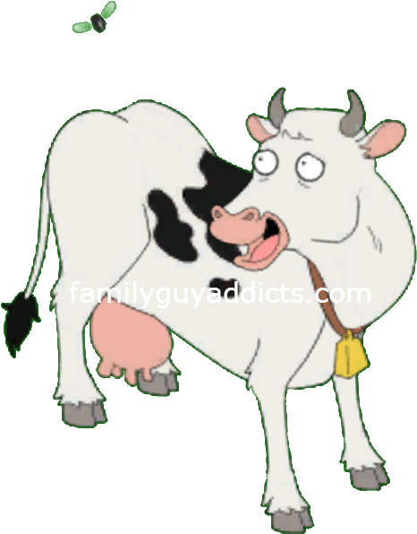 S&m Cow And Peter S&m Cows Swat Flies - Cartoon Cows Gettinggerring Milked And Liking (491x623)